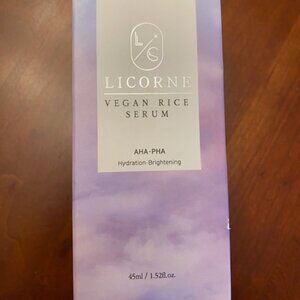 LICORNE Vegan Rice Serum 1.52oz Hydration Brightening VEGAN NIB  Gift Holiday